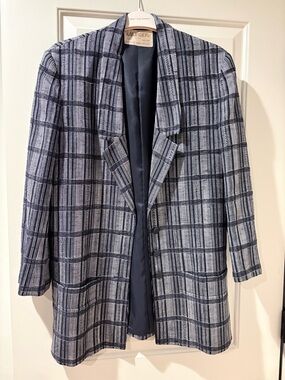 Vintage Jaeger London Plaid Blazer – Made in Great Britain Size 10